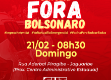 CUT-PB convoca movimentos sindicais e população para carreata Fora Bolsonaro em JP