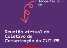 Coletivo de comunicação da CUT-PB reúne-se virtualmente nesta terça