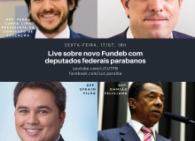 Deputados federais participam de live sobre FUNDEB no canal da CUT-PB