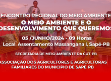 CUT e Associação dos Agricultores familiares de Sapé realizam o dia do Meio Ambiente