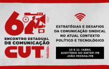 CUT Paraíba abre inscrições para o 6º Encontro Estadual de Comunicação