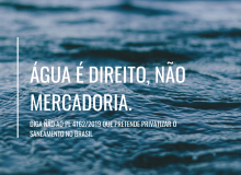 Sindicato cutista convoca para assinar manifesto contra privatização do Saneamento