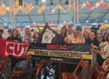 CUT-PB reforçando a luta e apoiando conquista do SINTAC e servidores da FUNDAC