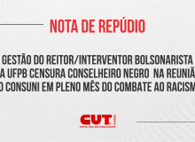 NOTA DE REPÚDIO | Conselheiro da CUT-PB é censurado em Reunião do CONSUNI (UFPB)