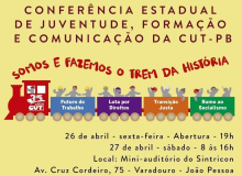 Conferência de Formação, Comunicação e Juventude da CUT-PB discute direitos